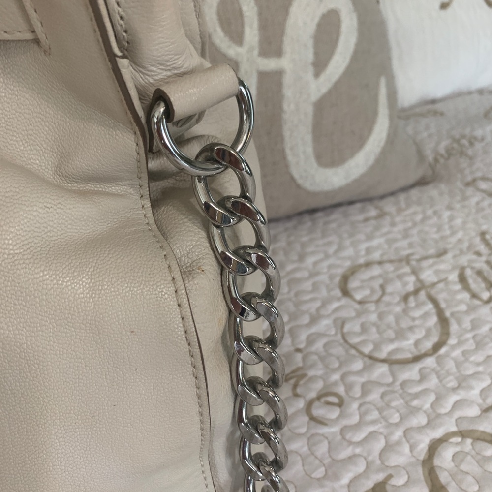 Michael Kors beige Leather Satchel - Picture 7 of 16